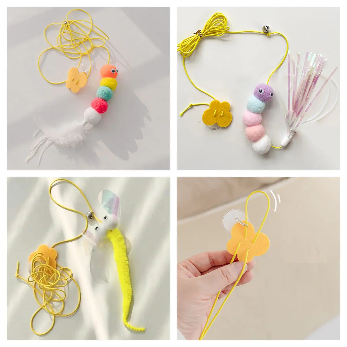 Hanging Cat Toy Feather Wand