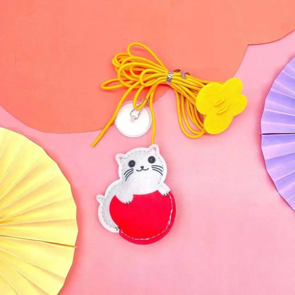 Hanging Cat Toy Feather Wand