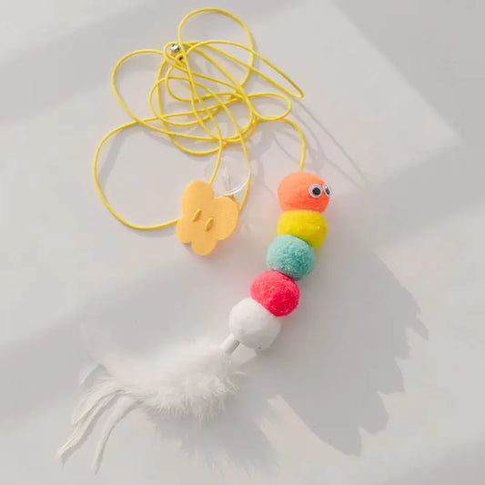Hanging Cat Toy Feather Wand