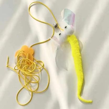 Hanging Cat Toy Feather Wand