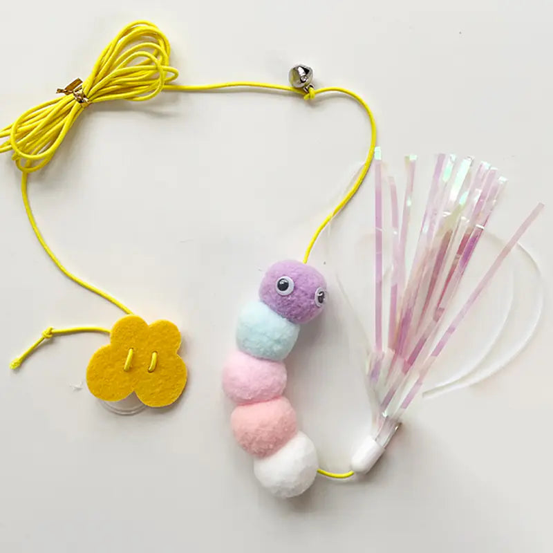 Hanging Cat Toy Feather Wand